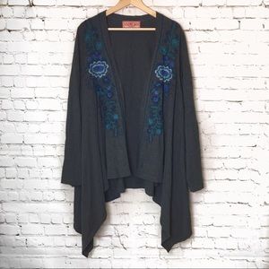 JWLA Johnny Was Embroidered Cardigan Sweater XS